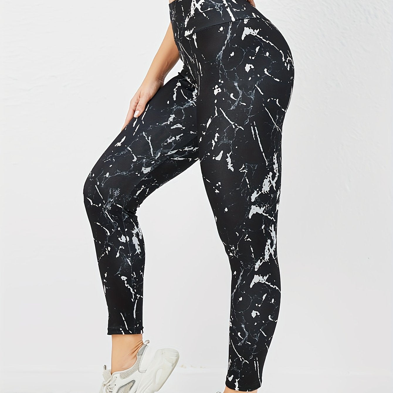 High Waist Printed Fitness Sports Pants Butt Lifting Yoga Leggings