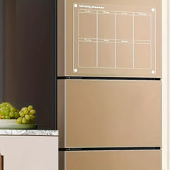 Acrylic Magnetic Weekly Calendar For Fridge Clear