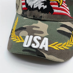 Eagle Embroidered Baseball Cap Tactical Camouflage Sunshade Dad Hat