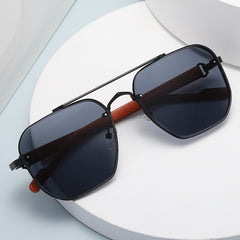 Wood Grain Travel Sunglasses