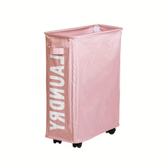 Pink Yoga Mat Organizer Foam Roller Storage Basket