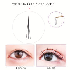 DIY Eyelash Extension Segmented False Eyelashes Little Devil Double Fishtail