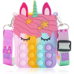 Unicorn Coin Purse for Girls - Silicone Toys for Children