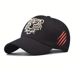 Tiger Embroidered Baseball Cap Hip Hop Unisex Sun Hat Adjustable