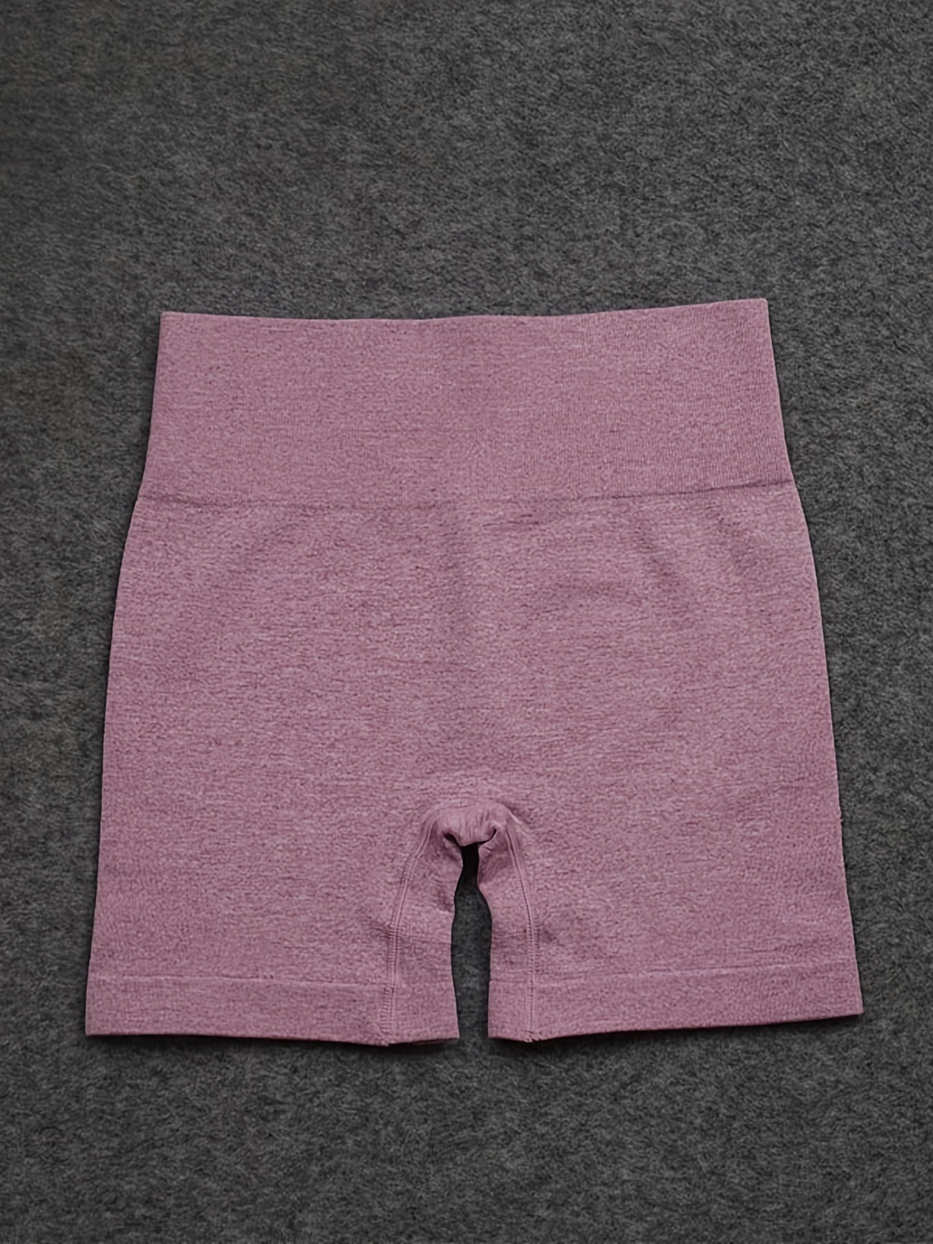 Seamless Hip Lifting Yoga Sports Shorts Wide Waistband Biker Shorts