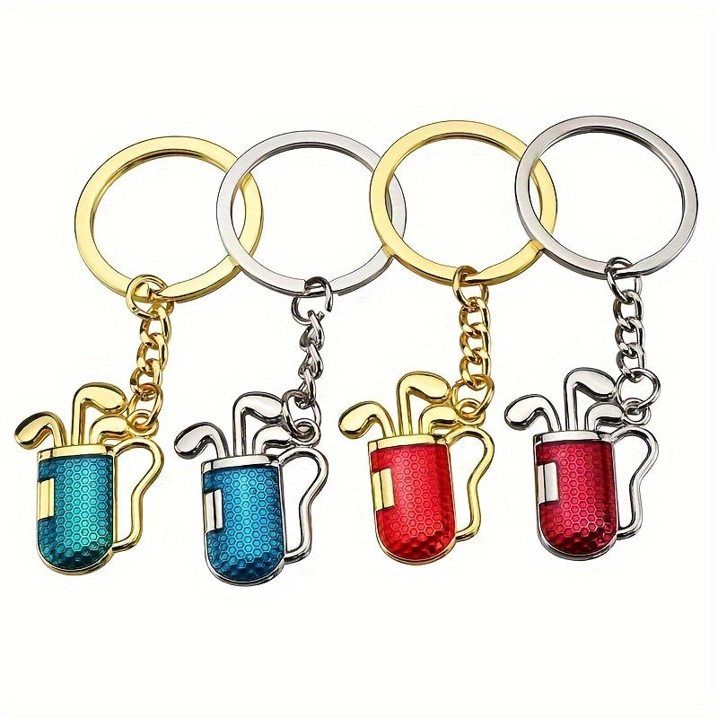 Metal Golf Club Holder Keychain Mini Golf Keychain Gift Men Women