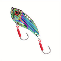 Colorful Vib Lure Dragon Scale Zinc Alloy Stripe Curled Mouth 3g-10g