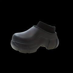 Plush Lined Slip On Clogs, Warm Fuzzy Sandals, Wear-Resistant Sole