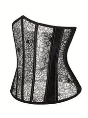 Spider Web Strapless Corset Tummy Control Body Shaper