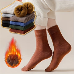 5 Pairs Thick Knit Socks for Women
