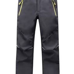 Kid's Windproof Fleece Outdoor Pants for Hiking