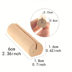 10pcs Wood Place Card Holders Table Number Holder Stands Wedding Party Events
