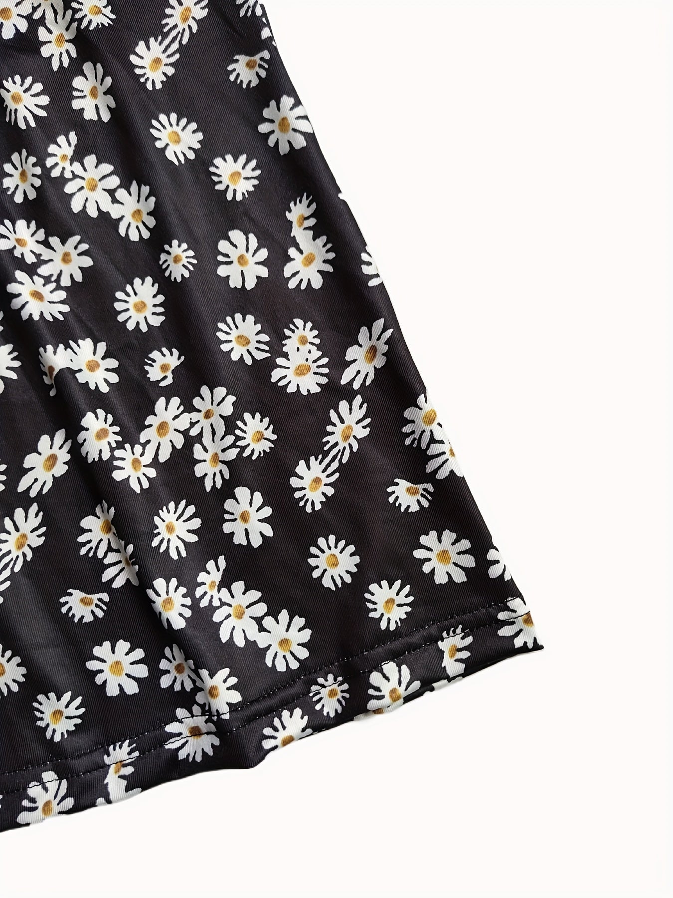 Flower Print Tube Top Sleeveless Casual Summer Top