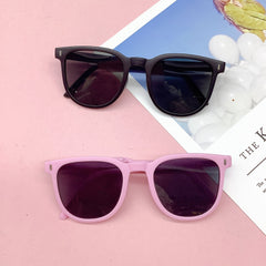 Girl's Square Large Frame Sunglasses for Outdoor Travel