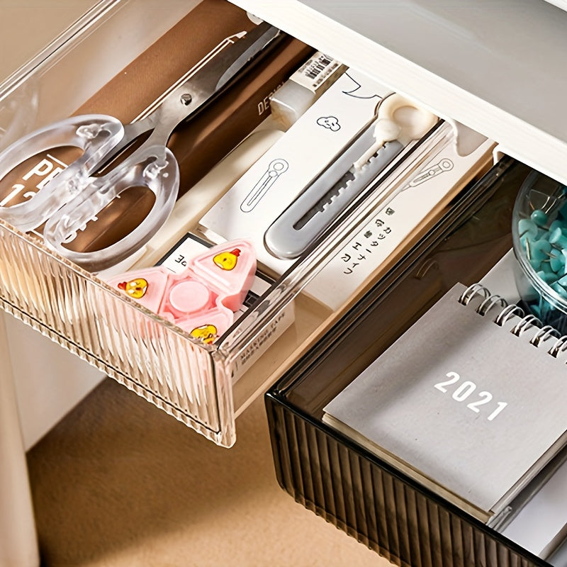 Desktop Storage Box Invisible Drawer Type Office Stationery Storage Rack