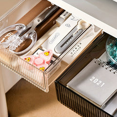Desktop Storage Box Invisible Drawer Type Office Stationery Storage Rack