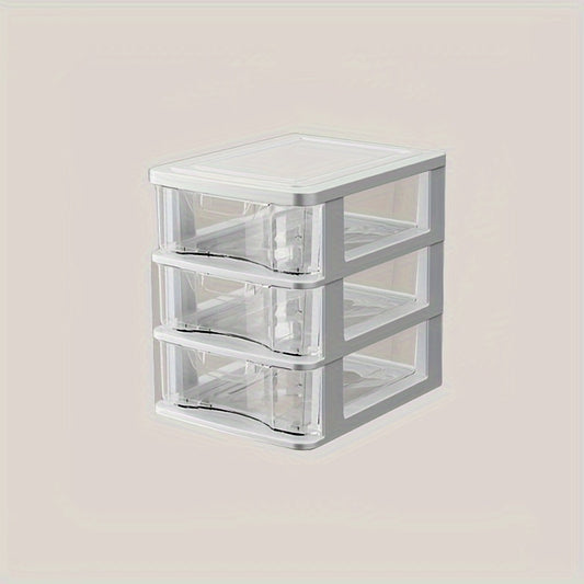 Desktop Transparent Storage Box Small Drawer Type Storage Rack