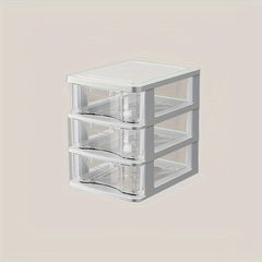 Desktop Transparent Storage Box Small Drawer Type Storage Rack