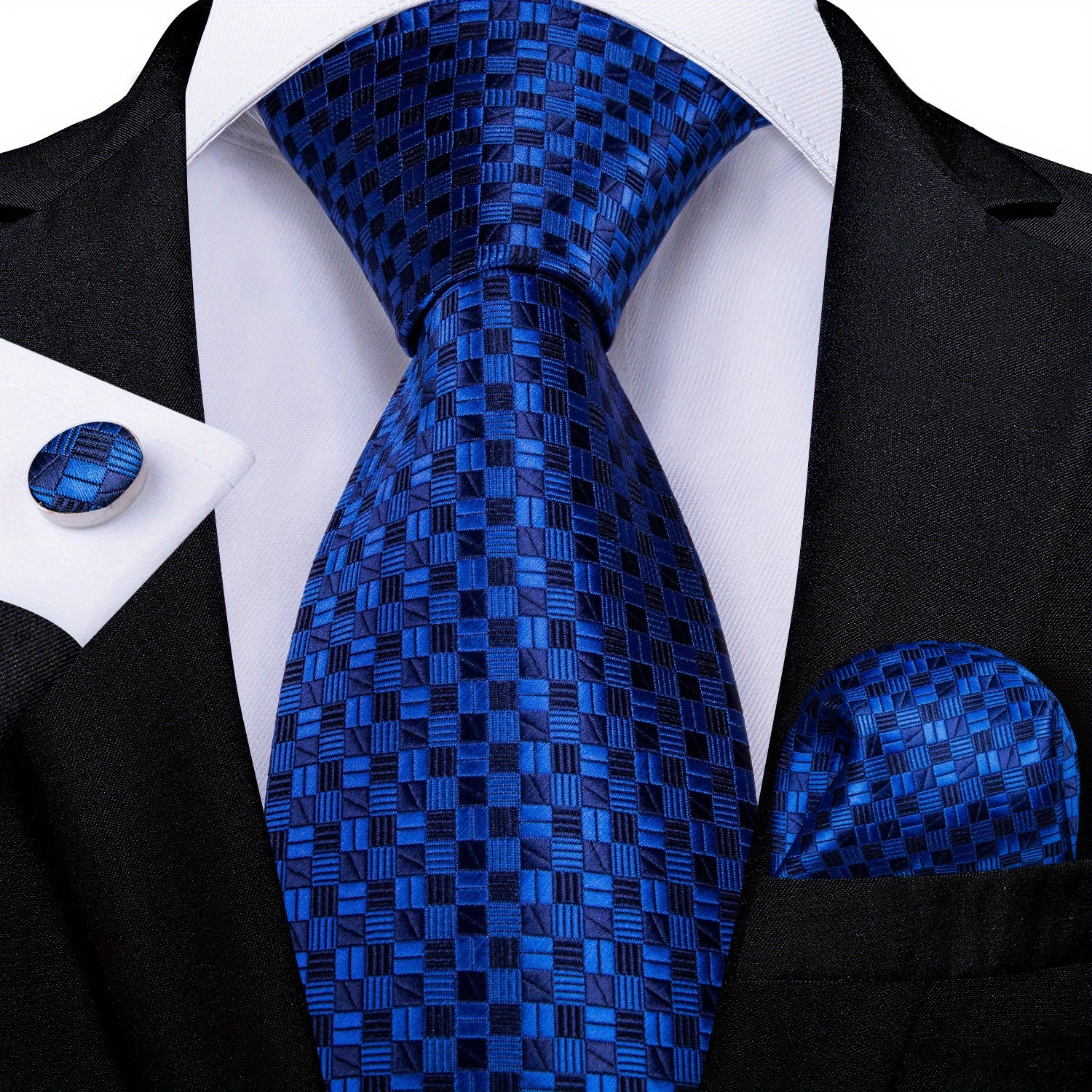 Paisley Striped Silk Tie Set for Men