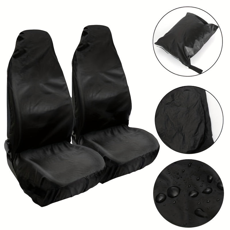 2pcs Waterproof Universal Seat Cover Front Car Van Seat Covers Protectors