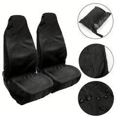 2pcs Waterproof Universal Seat Cover Front Car Van Seat Covers Protectors
