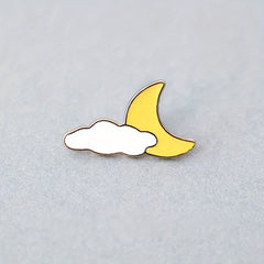Moon Star Sky Brooch Clothing Bag Accessory