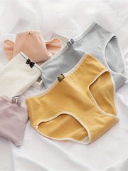 5pcs Bow Girls Panties Cotton Stretch Underwears