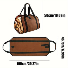 Portable Firewood Carrier Tote Bag