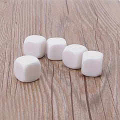 Acrylic Rock paper scissors Plain Dice Blank Dice Entertainment Game 5