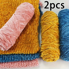Chenille Woolen Crochet Thread Ice Strip Needle Warm Velvet Thread