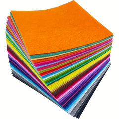 40pcs Mixed DIY Square Non-Woven Fabric Craft Felt Blocks 1mm Thick