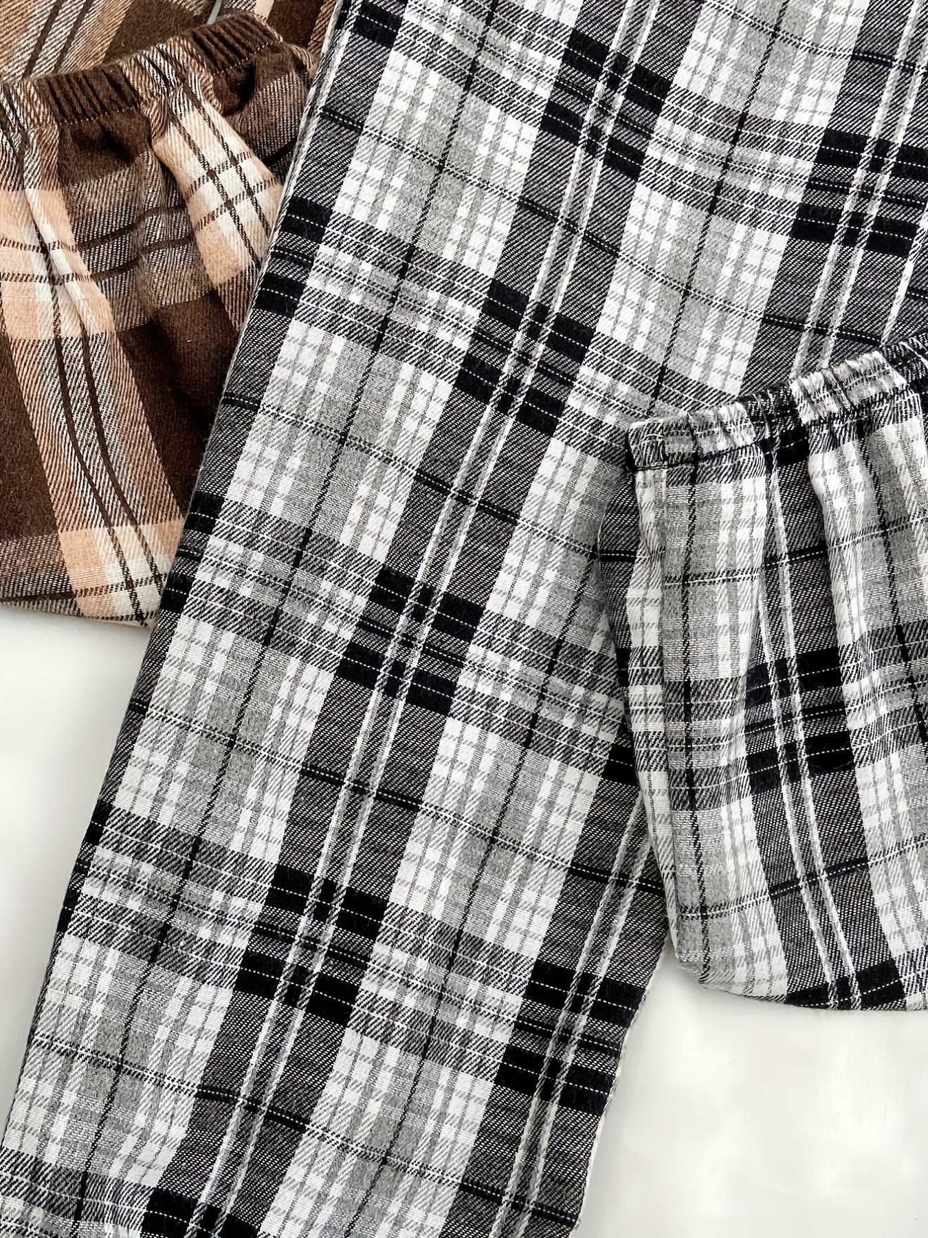 Plaid Sleep Bottoms Elastic Waistband Pants Women's Loungewear