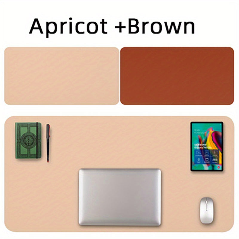Large Double-sided PU Leather Office Desk Mouse Pad
