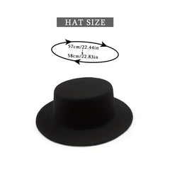 Flat Top Fedora Short Brim Jazz Sun Hat Classic Outdoor Sunscreen Unisex