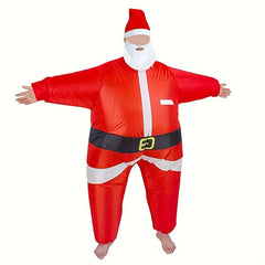 Christmas Cartoon Santa Inflatable Costume Halloween Party Dress Up