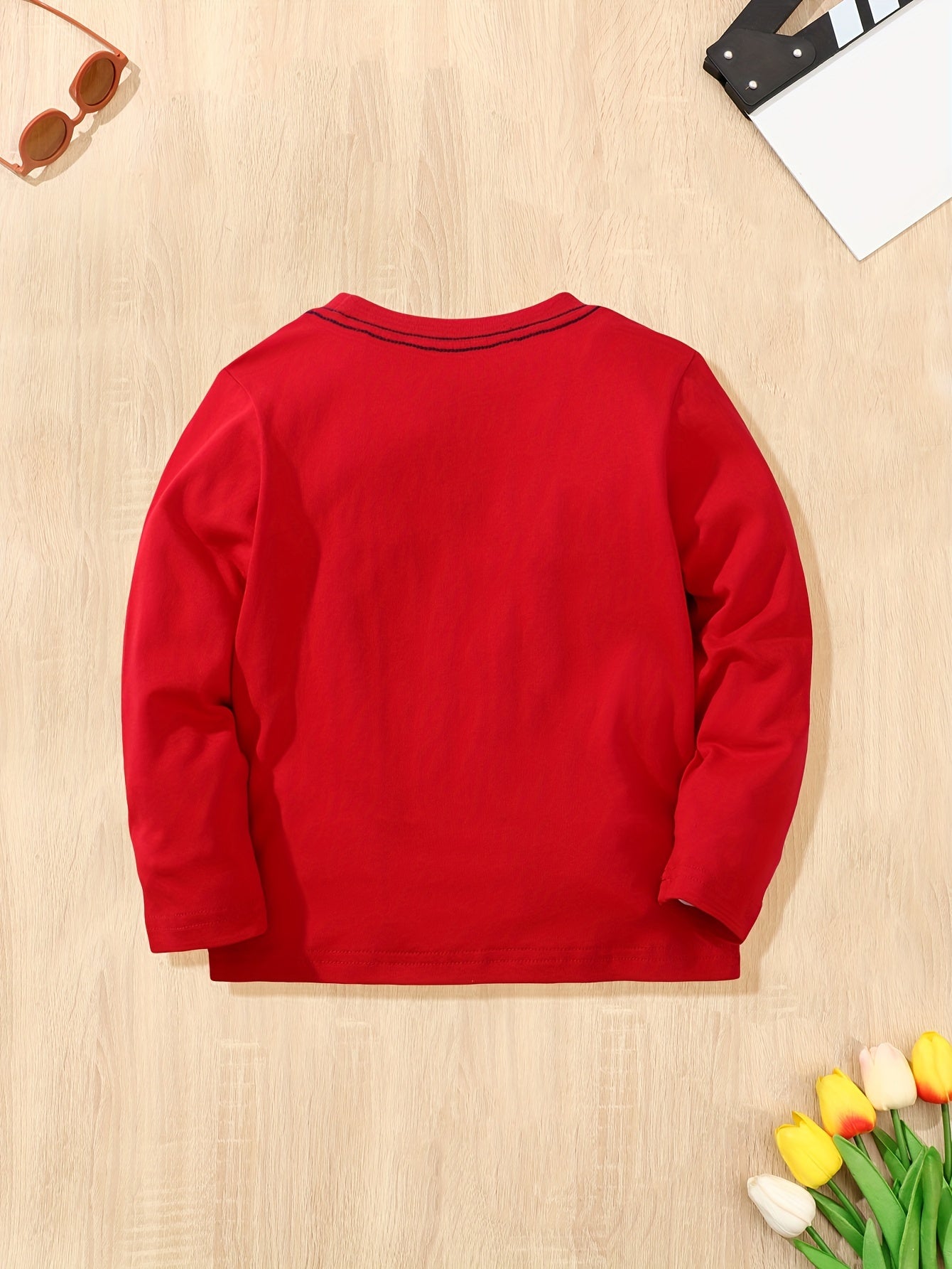 Boys Dino Pattern Long Sleeve T-Shirt