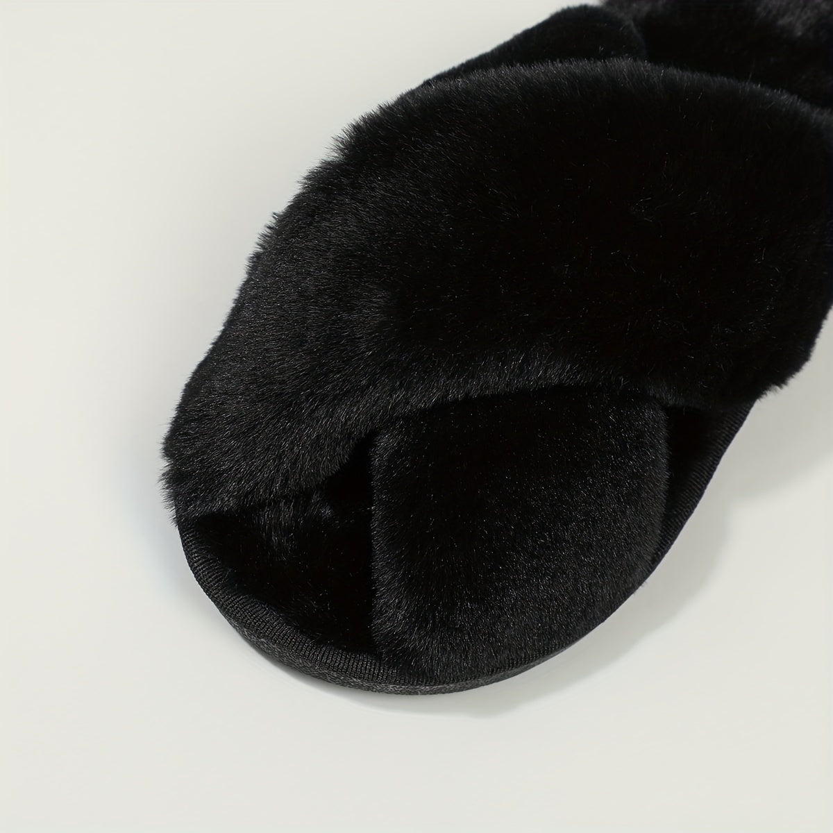 Girls' Solid Furry House Shoes, Non Slip Soft Bottom, Indoor All Seasons