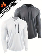 Men's Quick-drying Compression Hoodie Outdoor Sports Top