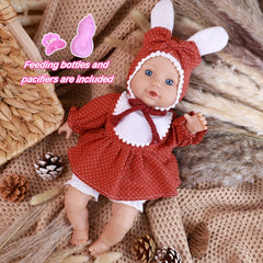 13 Inch Reborn Baby Doll Lifelike with Outfit Sets