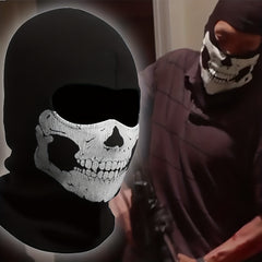 3D Skeleton Scary Skull Ghost Balaclava Face Mask For Halloween Party