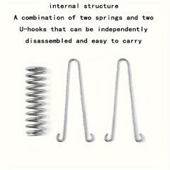 Outdoor Tent Spring Wind Rope Buckle Stainless Steel Awning Fixing