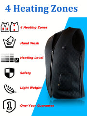 Men's Rechargeable Smart Heating Vest for Winter
