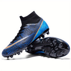 Kids Football Cleats Outdoor Anti-skid Soccer Shoes