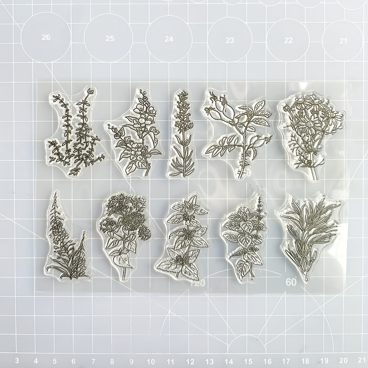 Plant DIY Silicone Clear Stamp for Scrapbooking Crafts