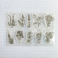 Plant DIY Silicone Clear Stamp for Scrapbooking Crafts