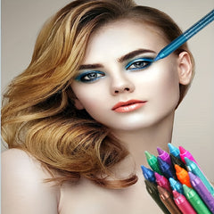 Colorful Eyeliner Pen Pearly Eyeshadow Pencil Glue Green Smudge Proof