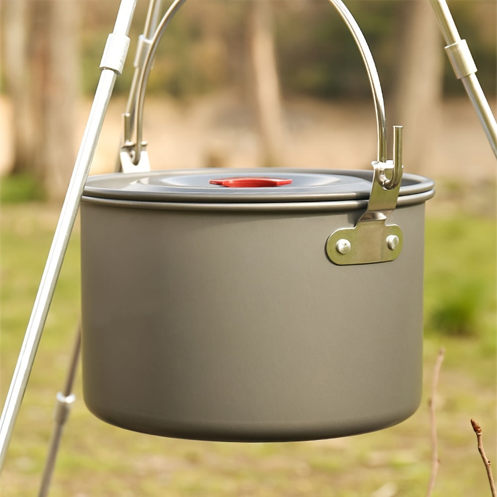 Outdoor Aluminum Camping Pot Set for 4-5 Person