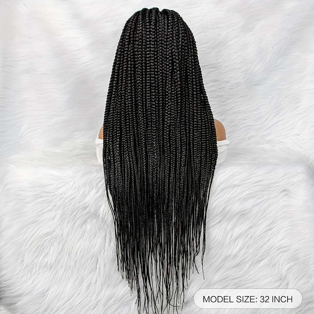 Long Braided Wig 4 4 Lace Front Twist Braid Wigs for Women Girls