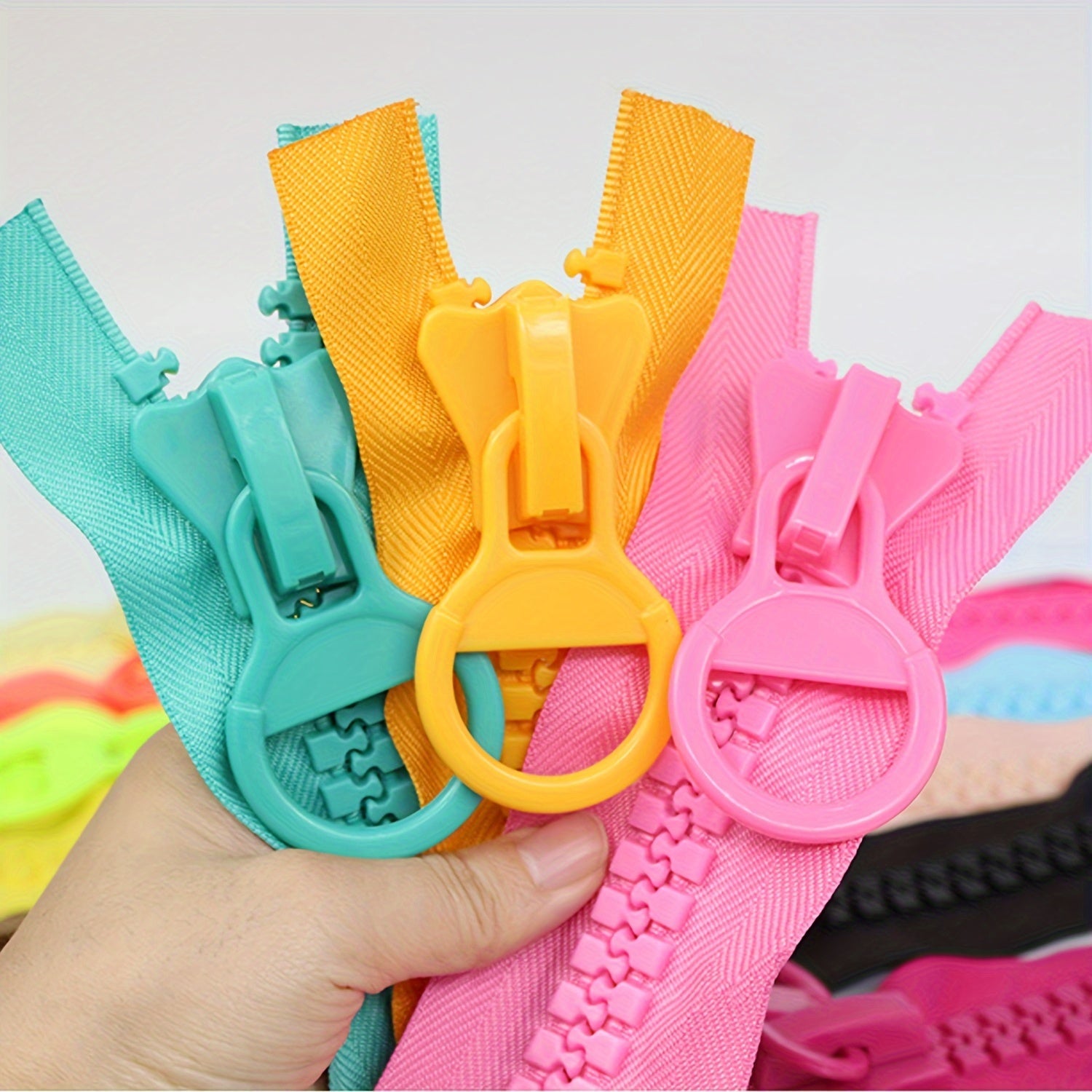 10pcs 20 Resin Zipper 24 Case Large Bag Stationery Bag Tooth Cartoon