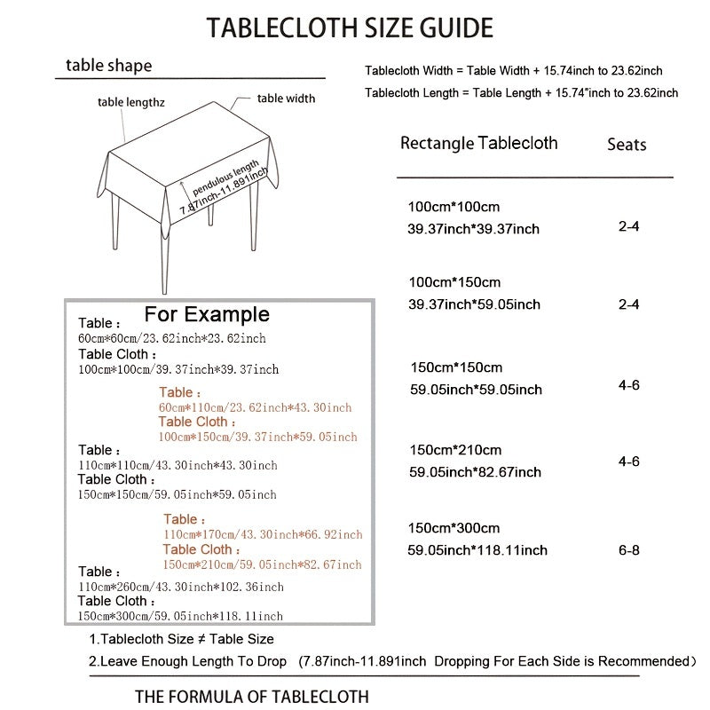 Stain Resistant Tablecloth - Indoor/Outdoor Use